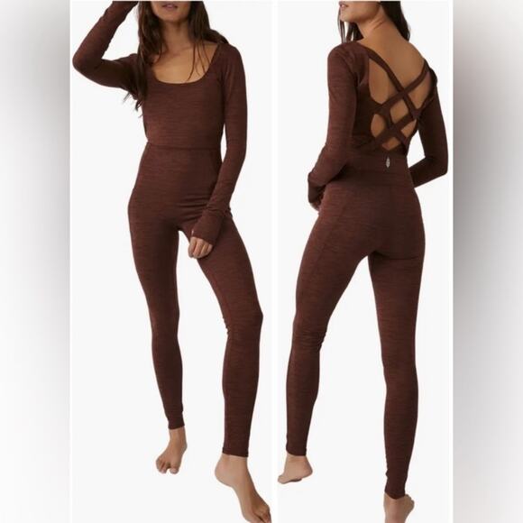 NWT Free‎ People Relieve Cross Back Jumpsuit - Picture 1 of 11